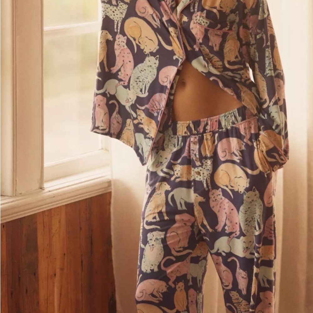 Olivia Wendel Dog And Cat Print Pajama Pant from Anthropologie